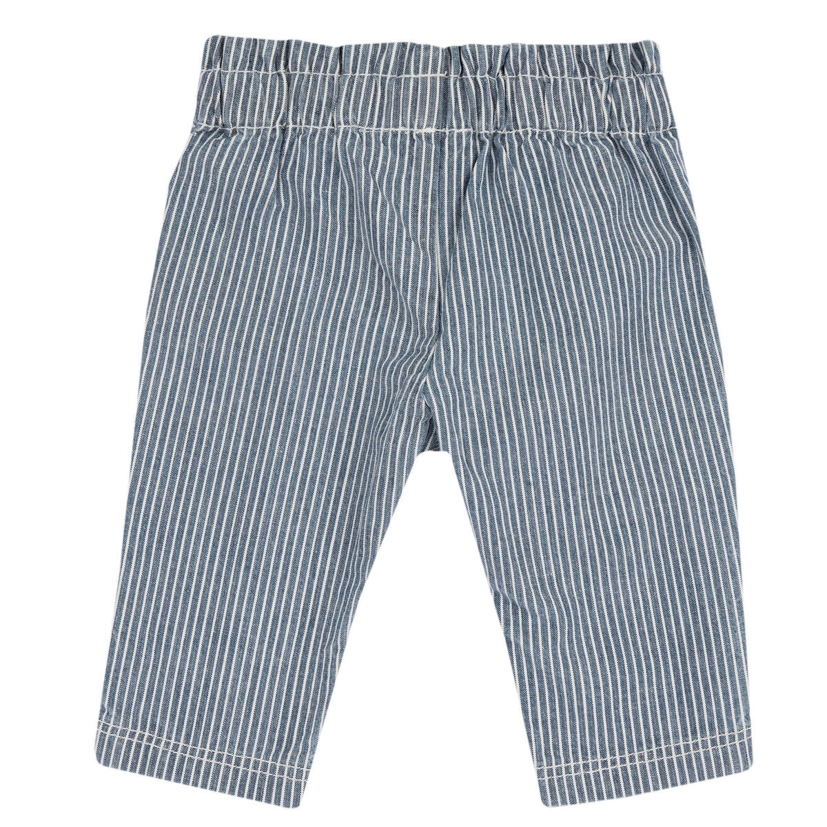Girls Blue Striped Denim Trousers