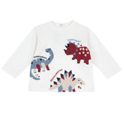 Boys White Cotton Jersey T-Shirt