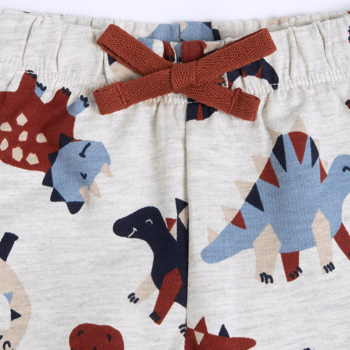 Boys Grey Dinosaur Fleece Joggers