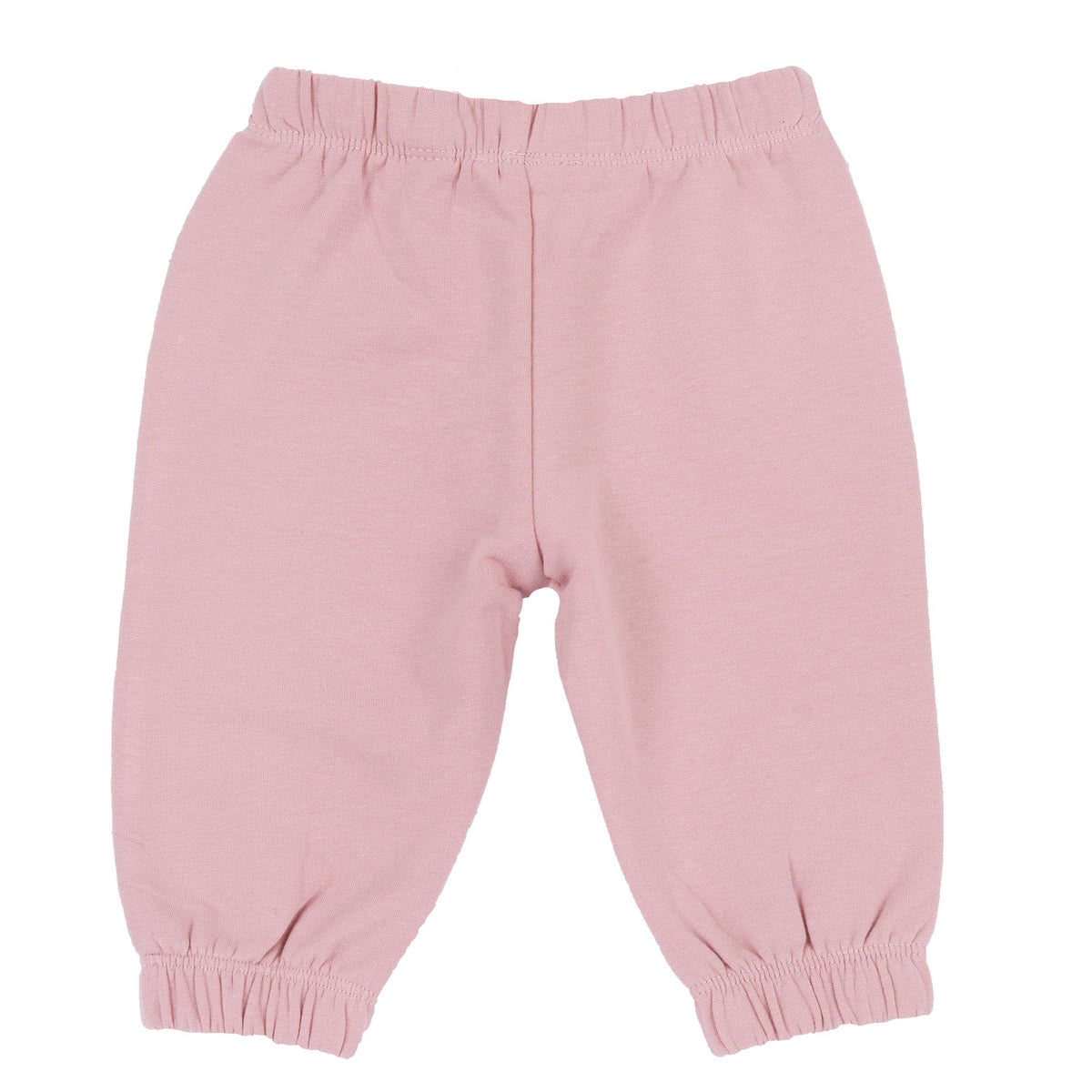Girls Pink Floral Brushed Fleece Joggers