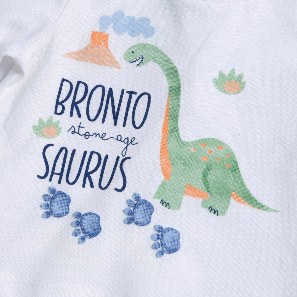 Boys White Dinosaur Cotton Jersey T-Shirt