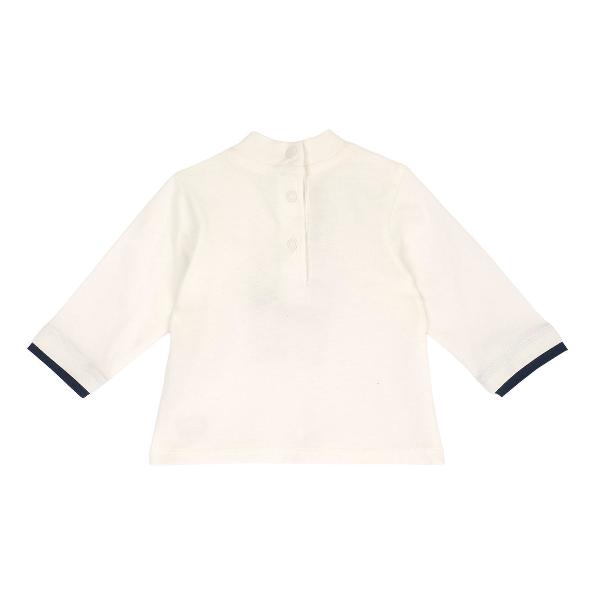 Boys Cream Embroidered Cotton Jersey T-Shirt