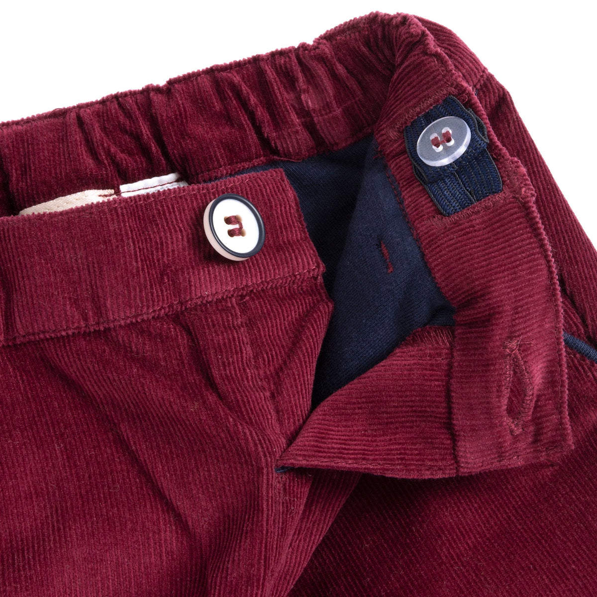Boys Maroon Corduroy Trousers