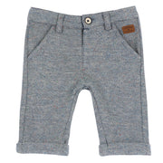Boys Grey Jacquard Trousers