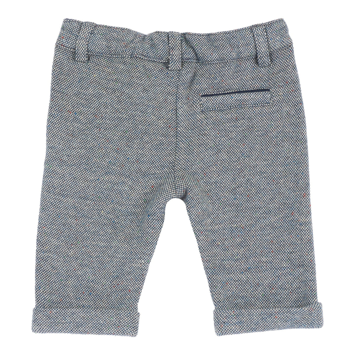 Boys Grey Jacquard Trousers