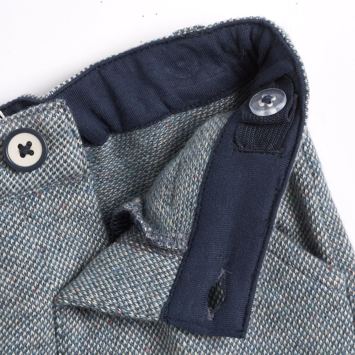 Boys Grey Jacquard Trousers