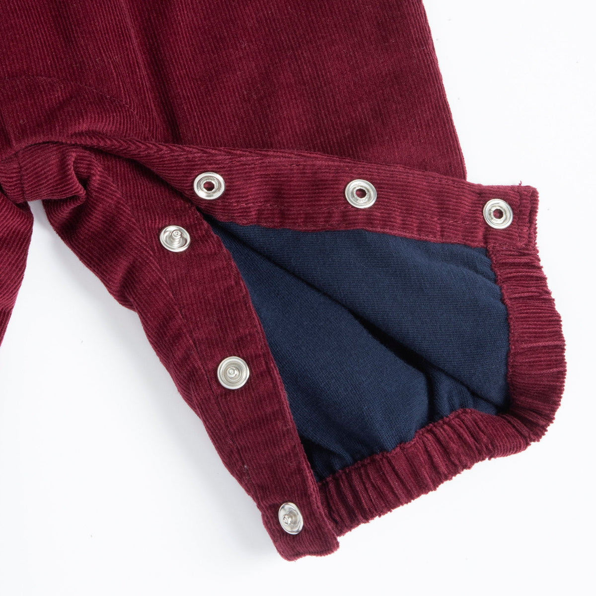 Boys Maroon Cotton Jersey Dungarees