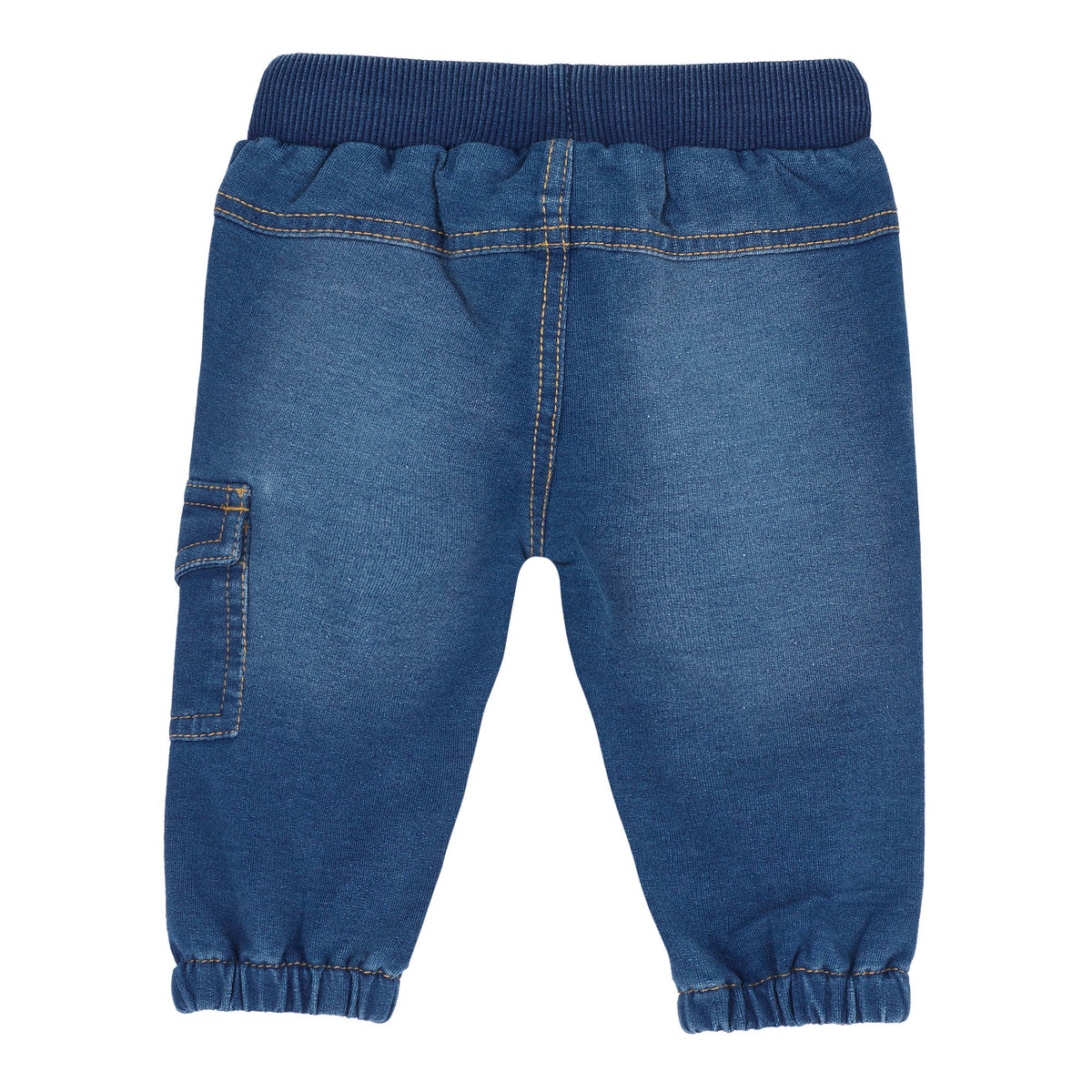 Boys Blue Denim-Effect Fleece Jeans