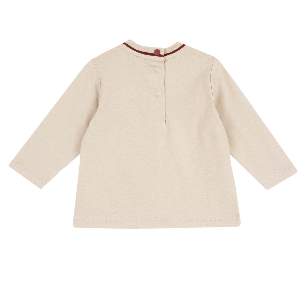 Boys Beige Cotton Jersey T-Shirt