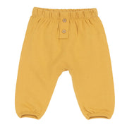 Boys Yellow Brushed Fleece Trousers