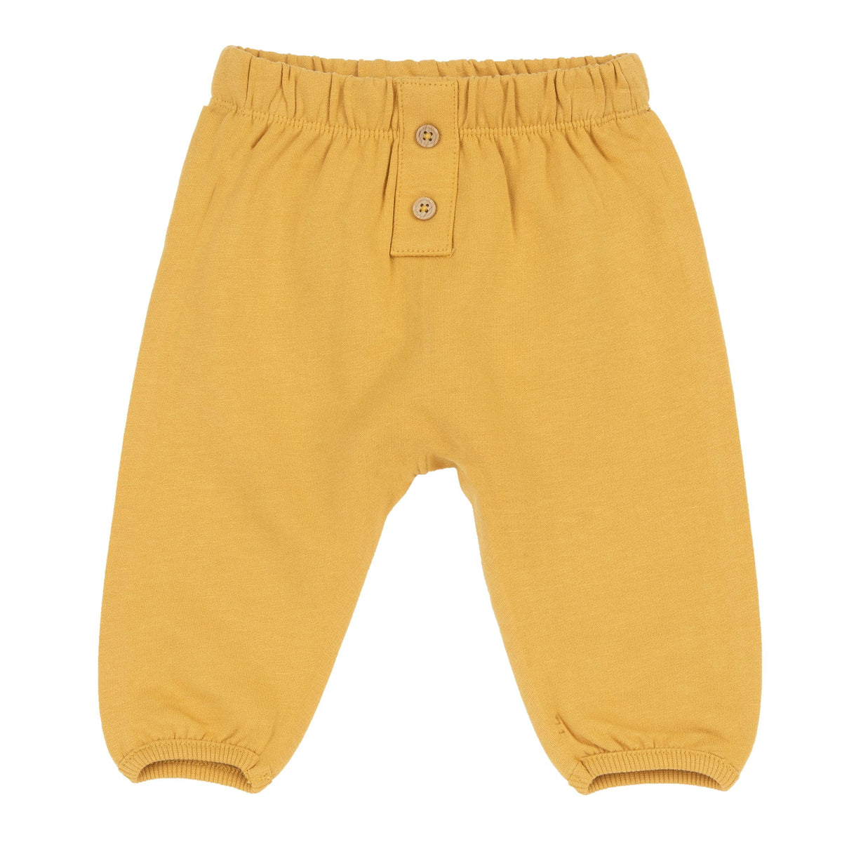 Boys Yellow Brushed Fleece Trousers
