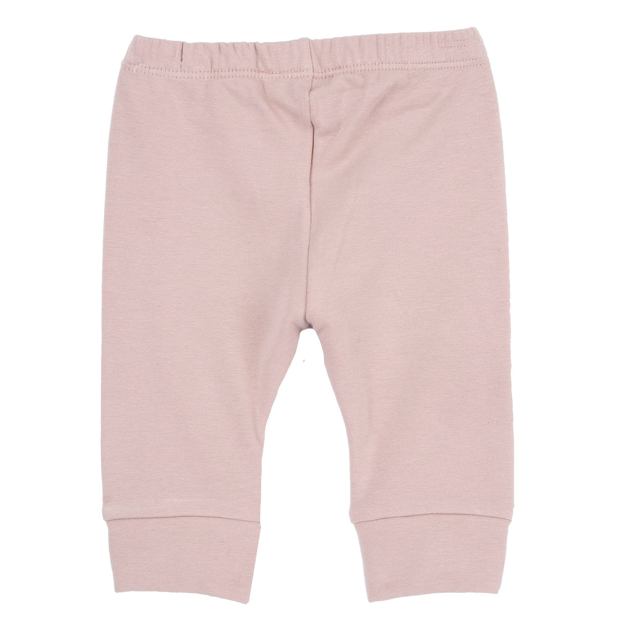 Girls Pink Bow Brushed Fleece Leggings