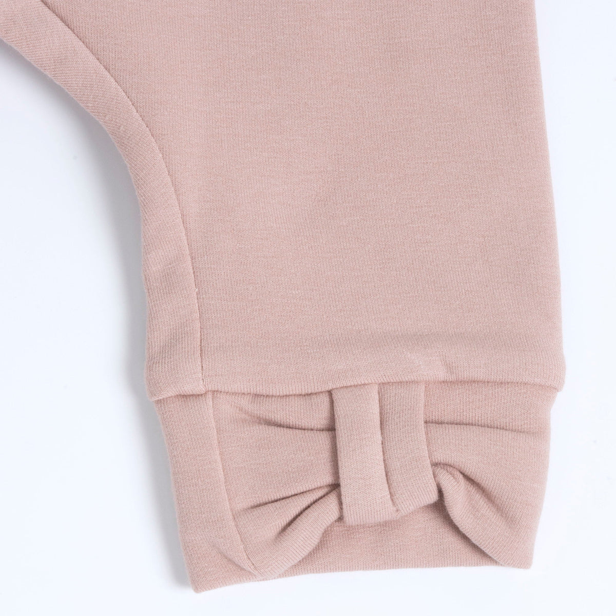 Girls Pink Bow Brushed Fleece Leggings