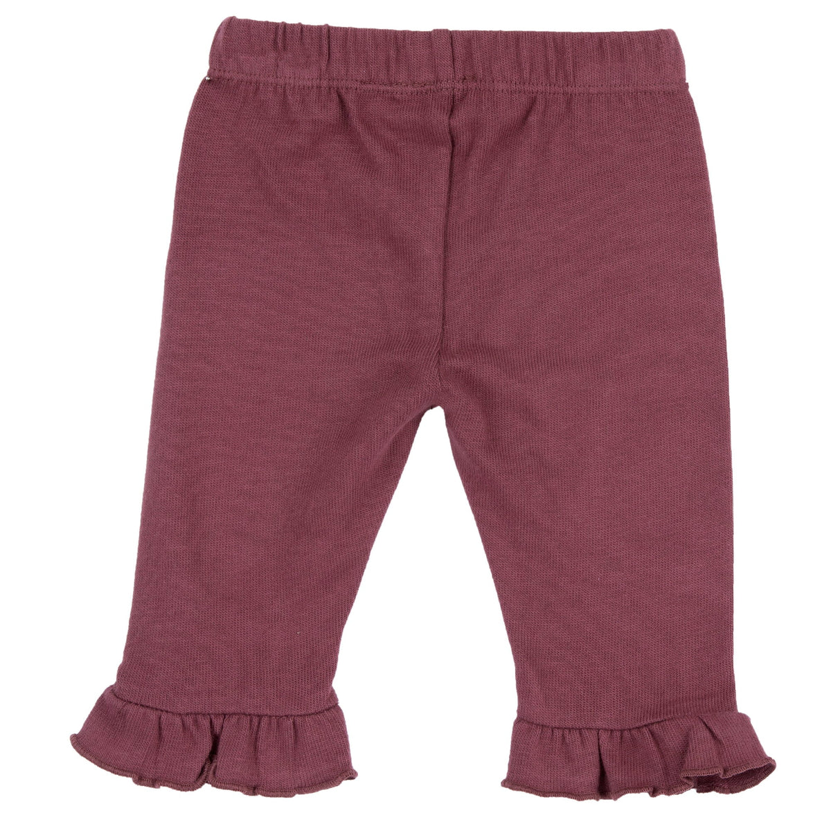 Girls Maroon Stretch Knit Leggings