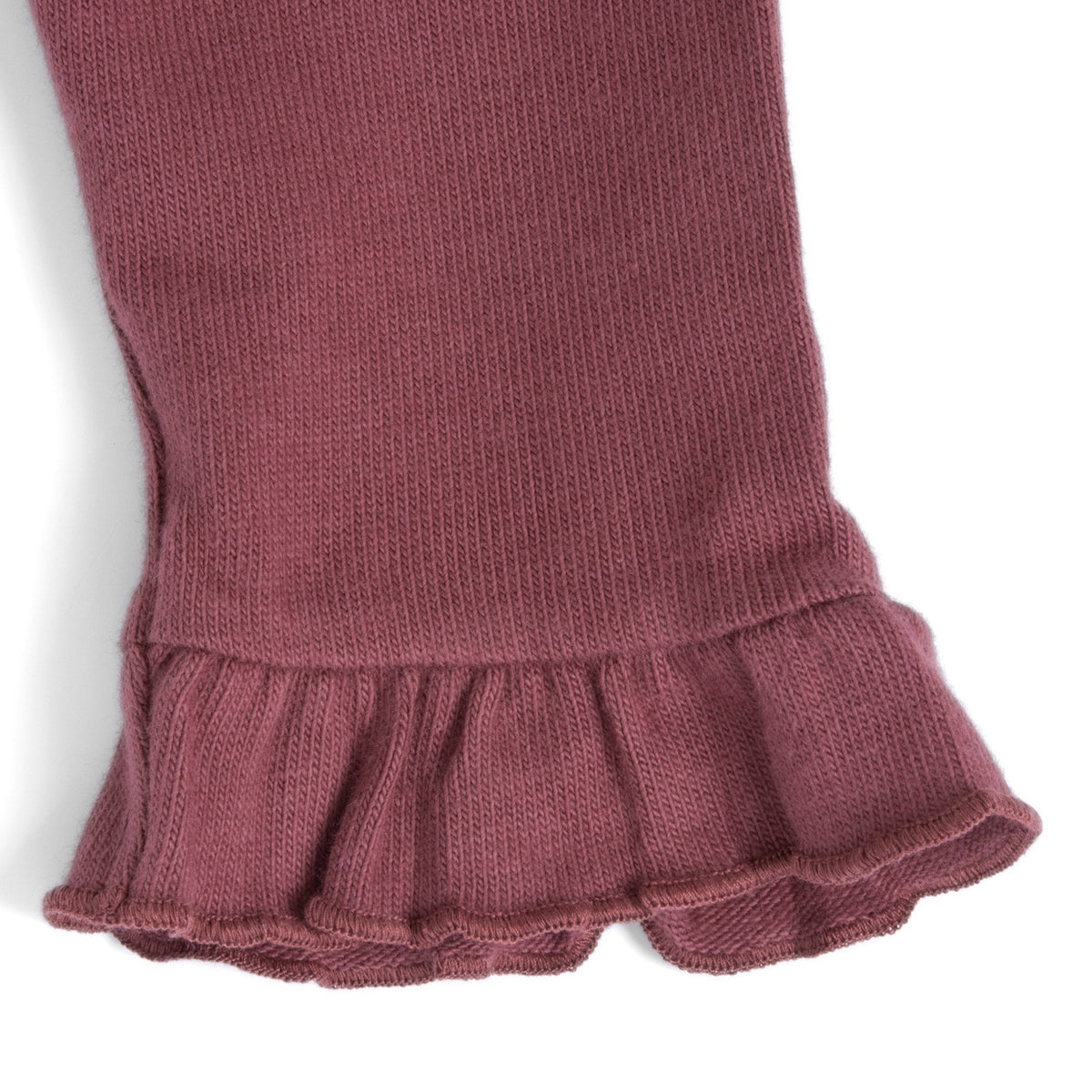 Girls Maroon Stretch Knit Leggings
