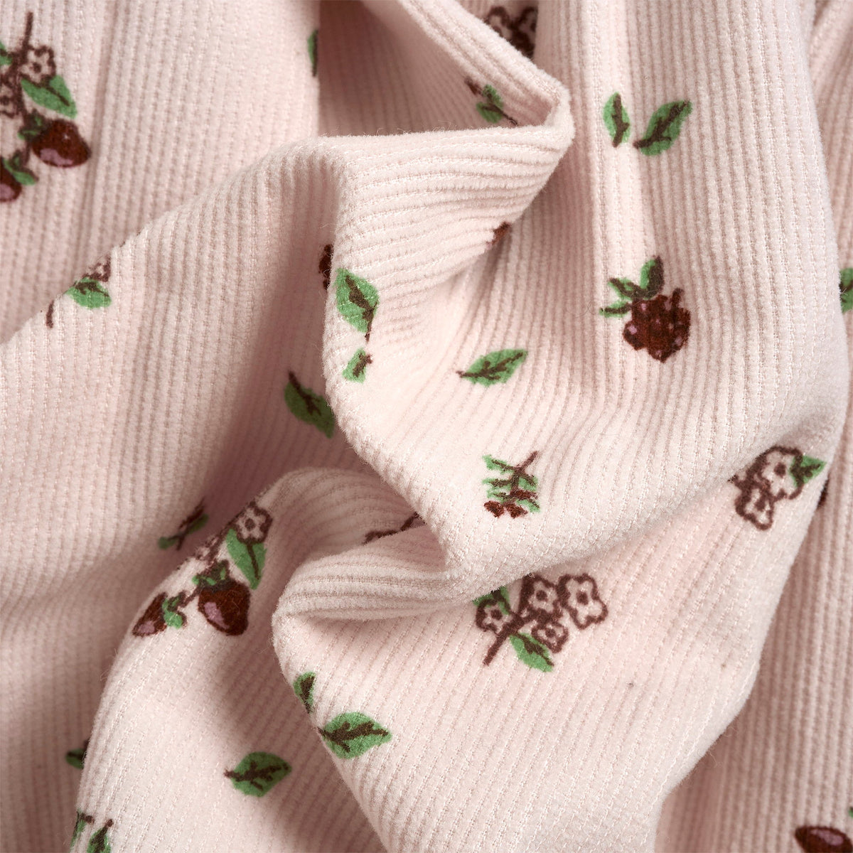 Girls Pink Striped Velvet Dress