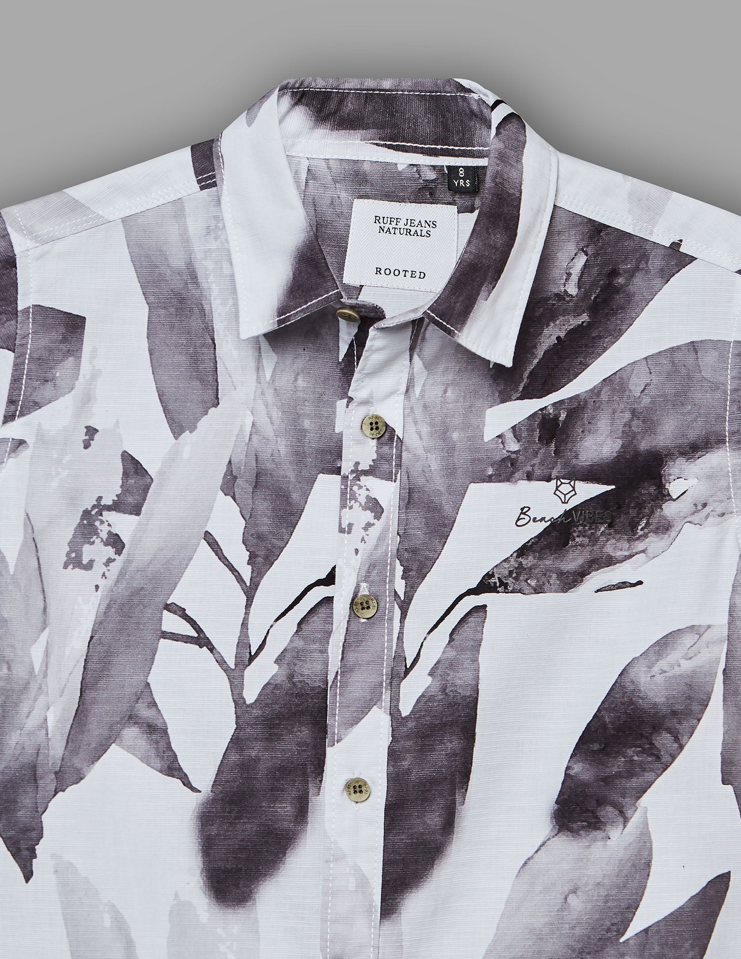 Boys Black Cotton Printed Shirt – Full Sleeve