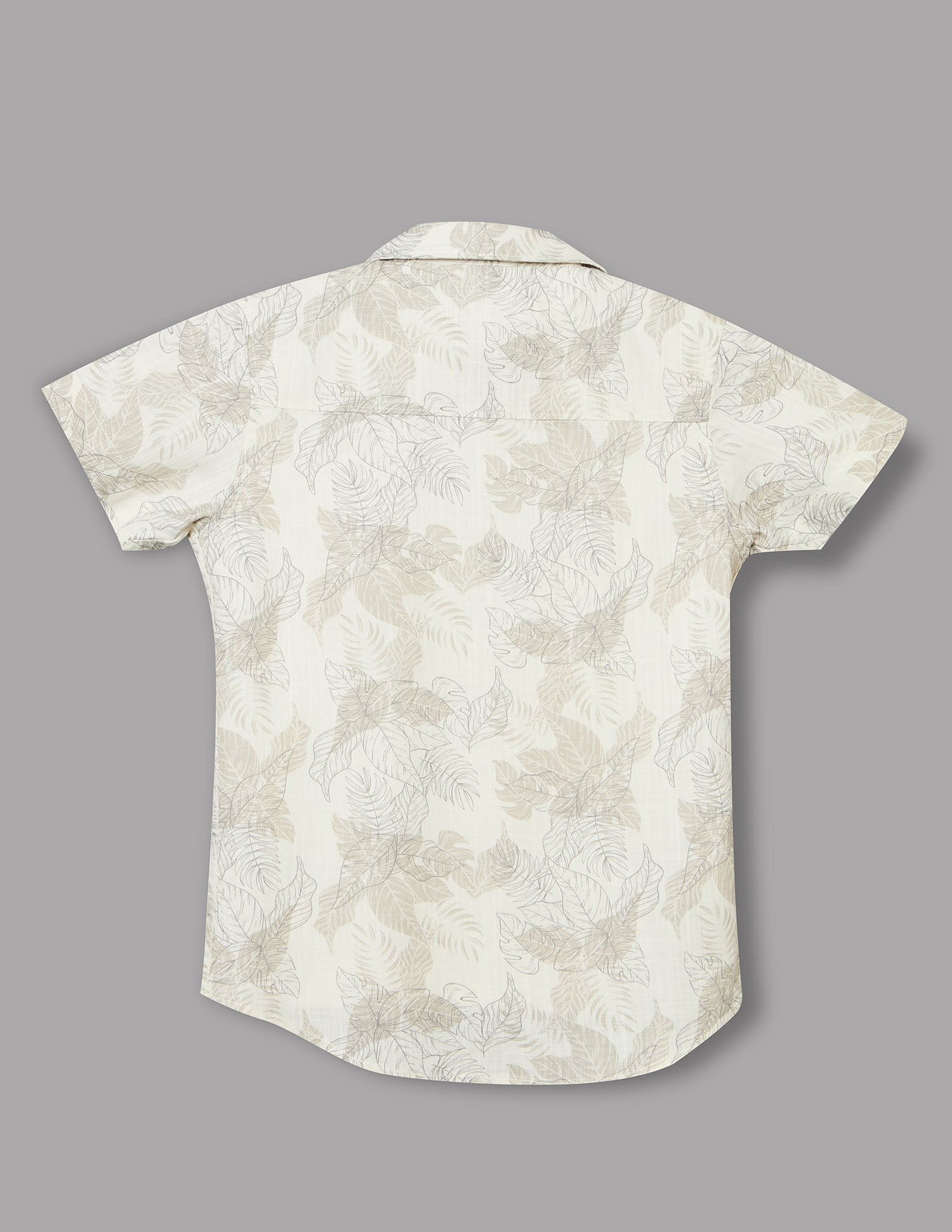 Boys Natural Cotton Printed Shirt – Half Sleeve