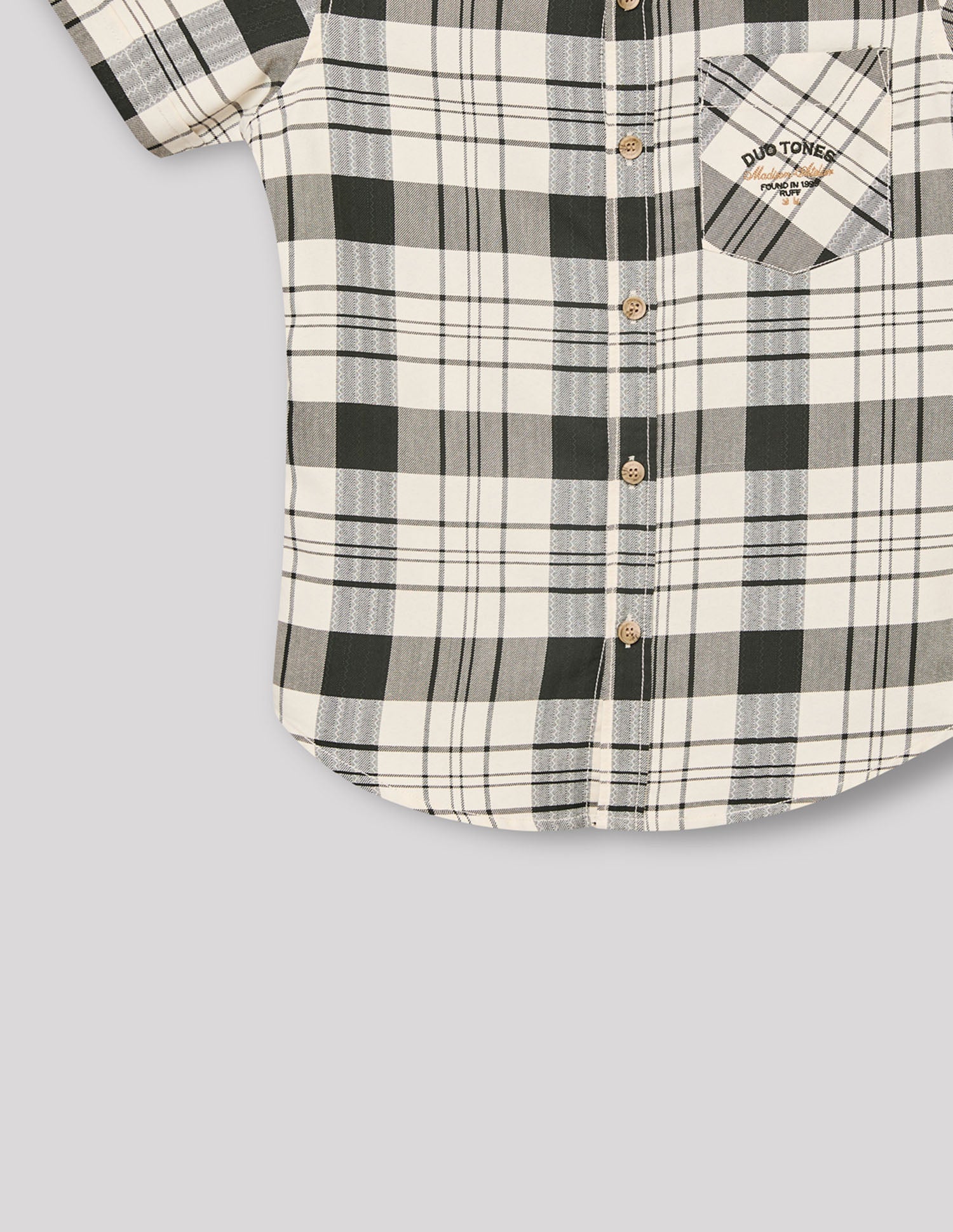 Boys Olive Smart Fashion Checked Cotton Shirt – Regular Fit