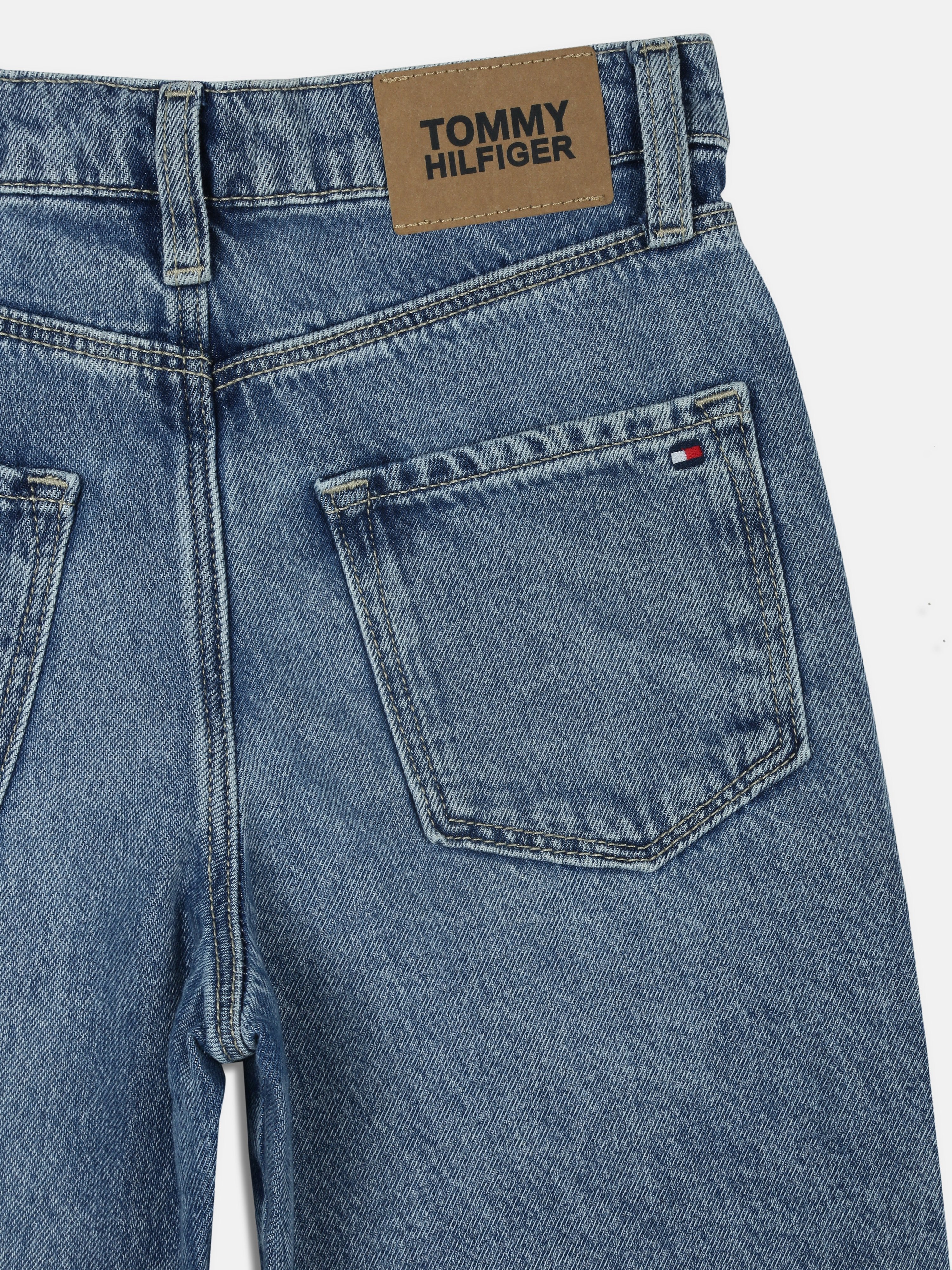 Girls Blue Relaxed Fit Lyocell Blend Denim Jeans