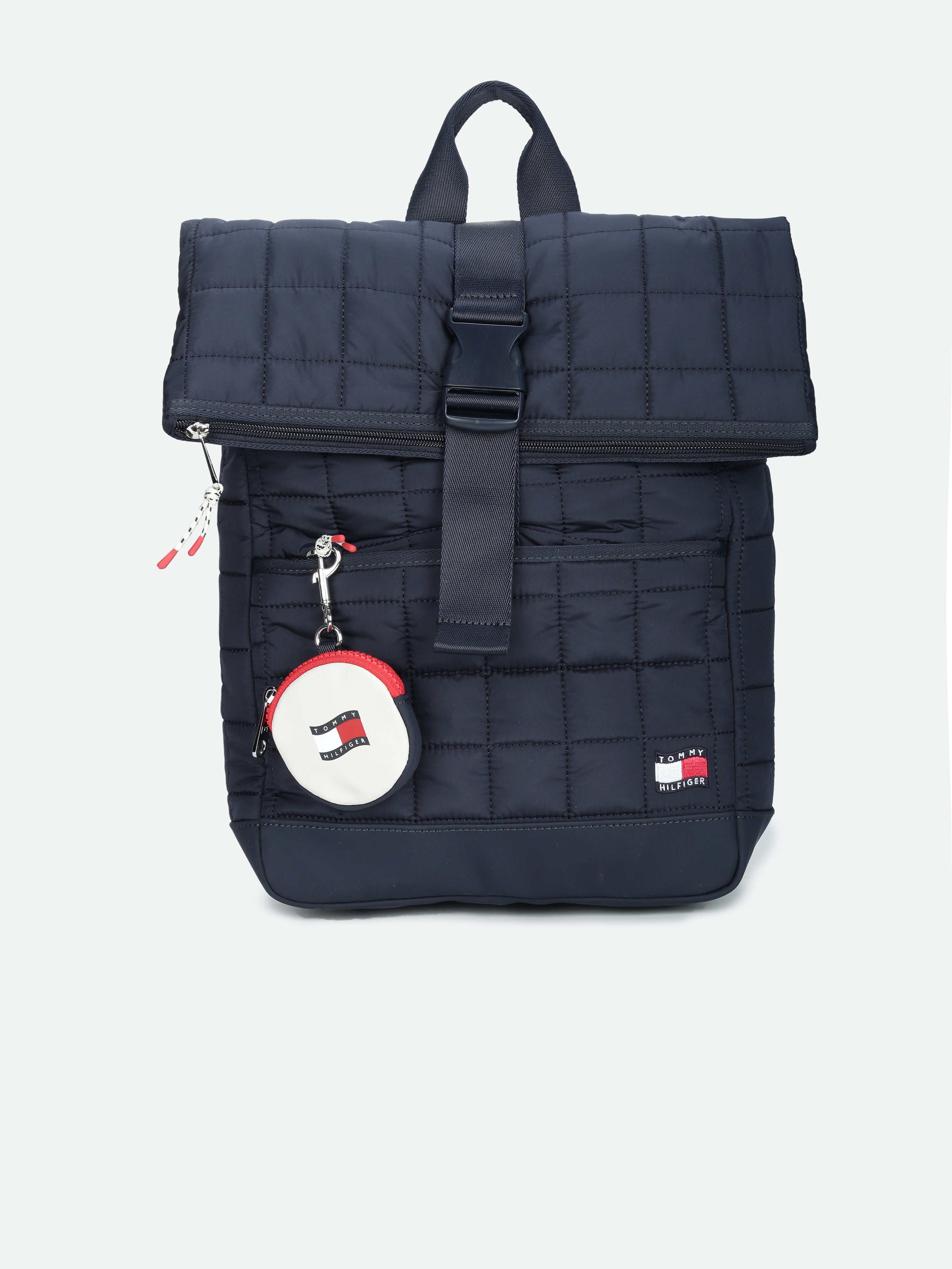 Kids Blue Quilted Polyester Blend Casual Bag