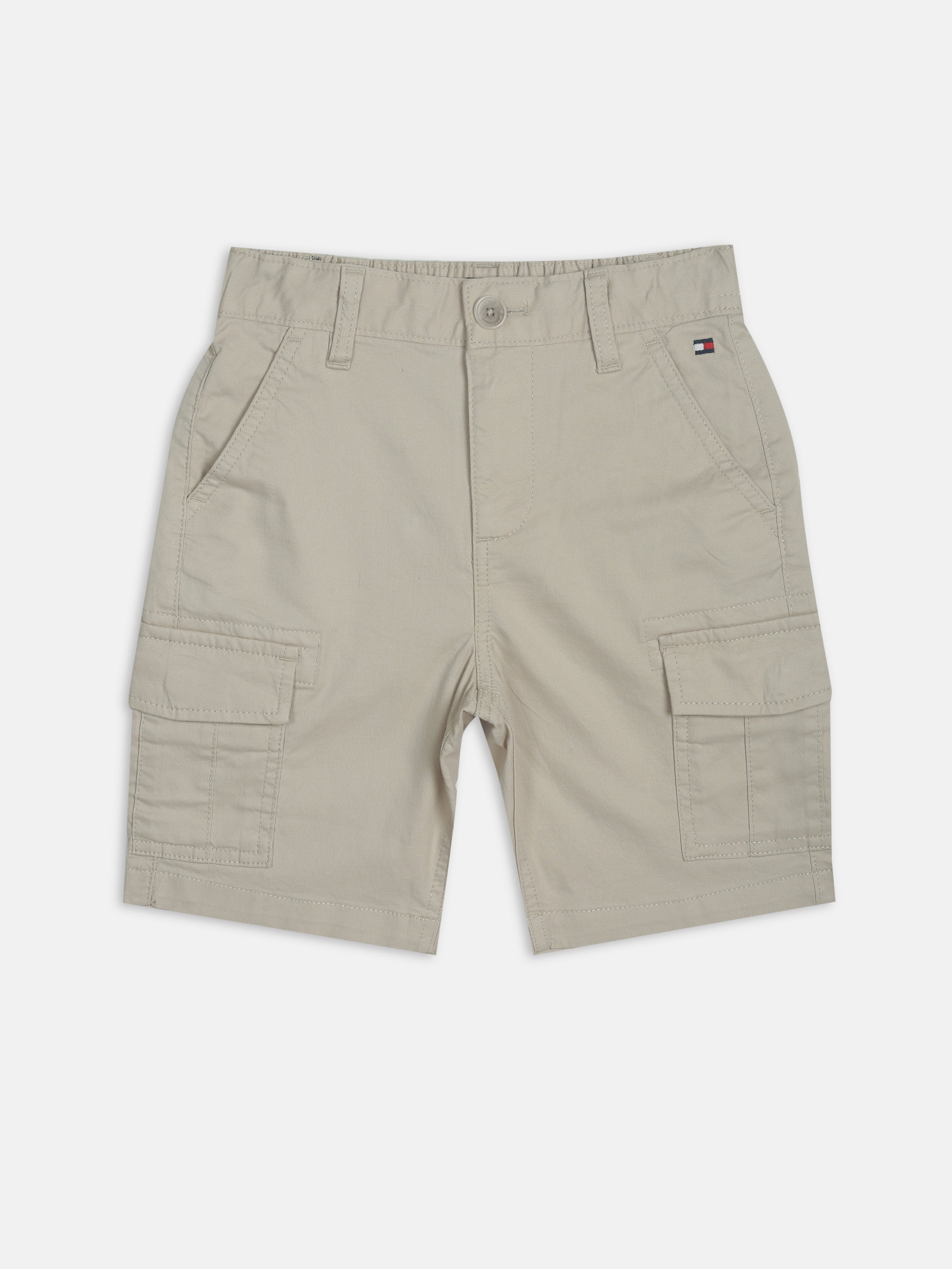 Boys Grey Solid Relaxed Fit Casual Non-Denim Pants