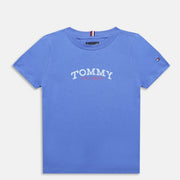 Boys Empire Blue Typographic Cotton Regular Fit T-Shirt