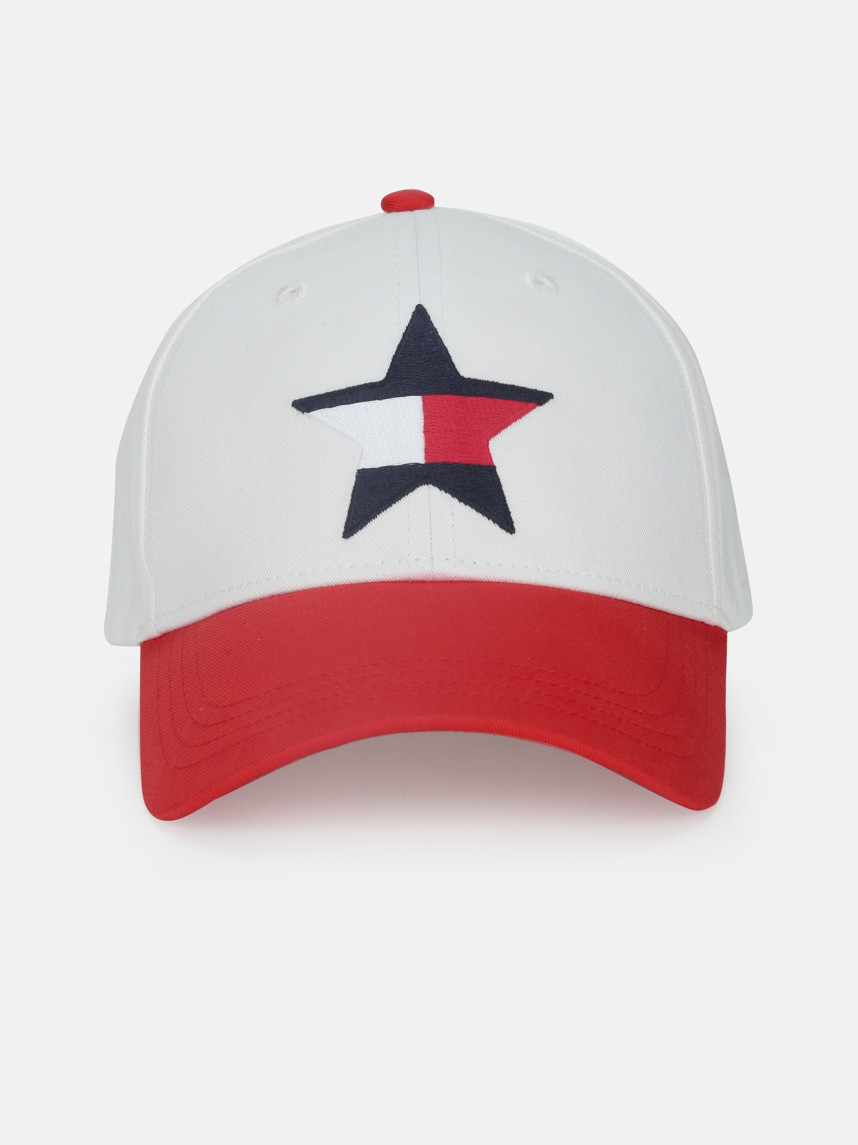 Kids White Printed Organic Cotton Casual Cap