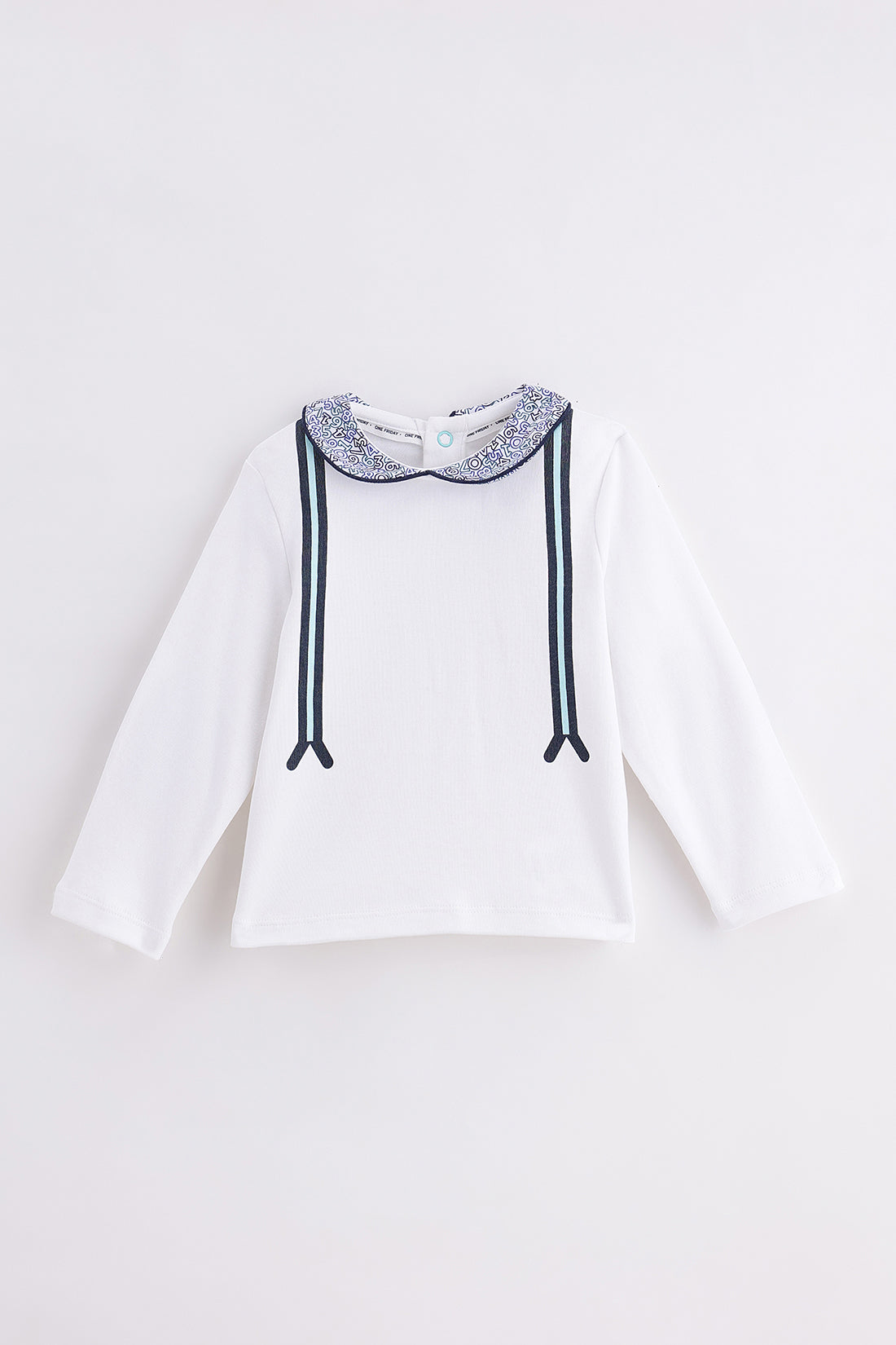 Baby Boys Off White Cotton Clothing Set