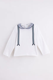 Baby Boys Off White Cotton Clothing Set