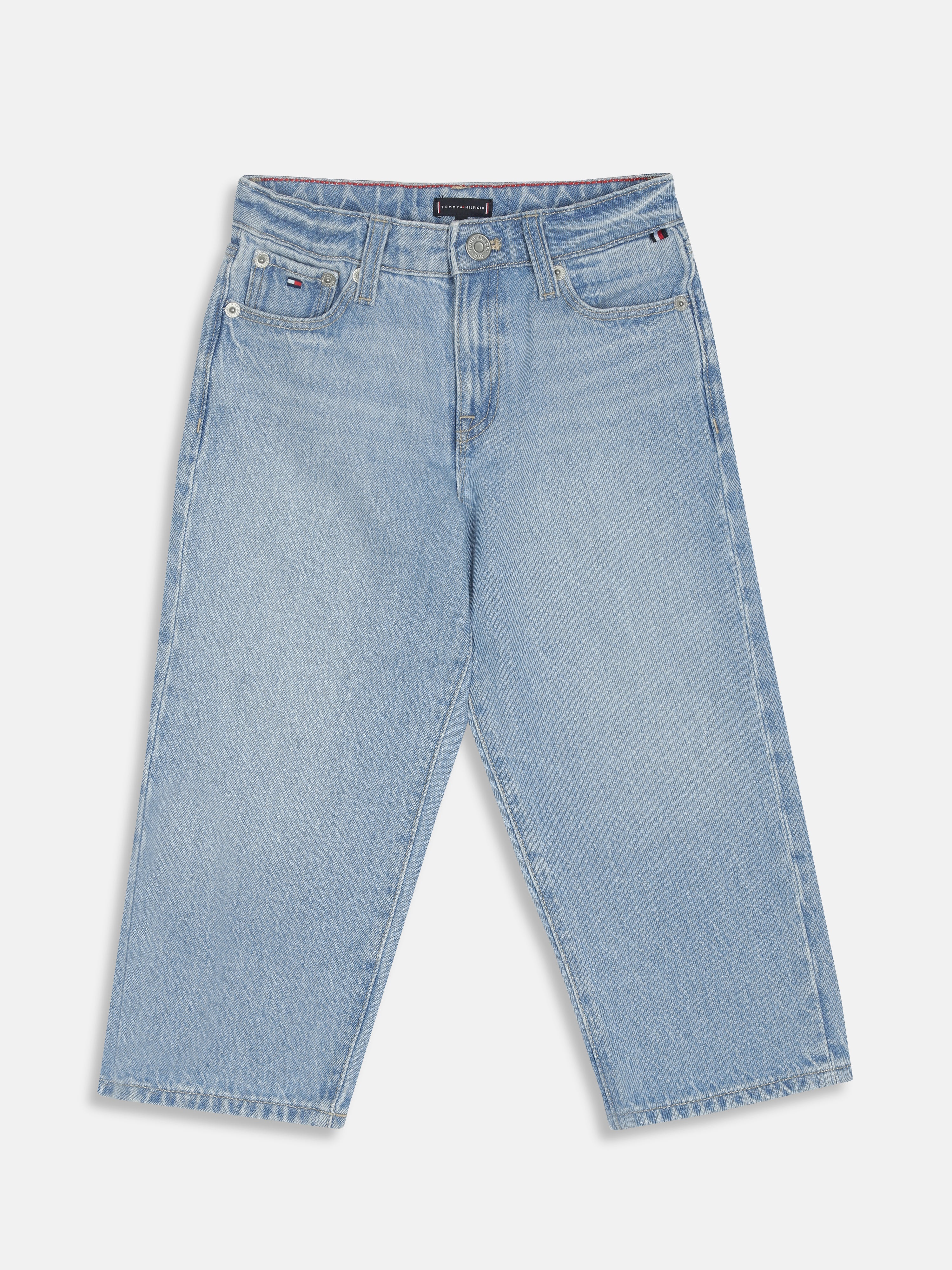 Girls Blue Loose Fit BCI Cotton Casual Denim Jeans