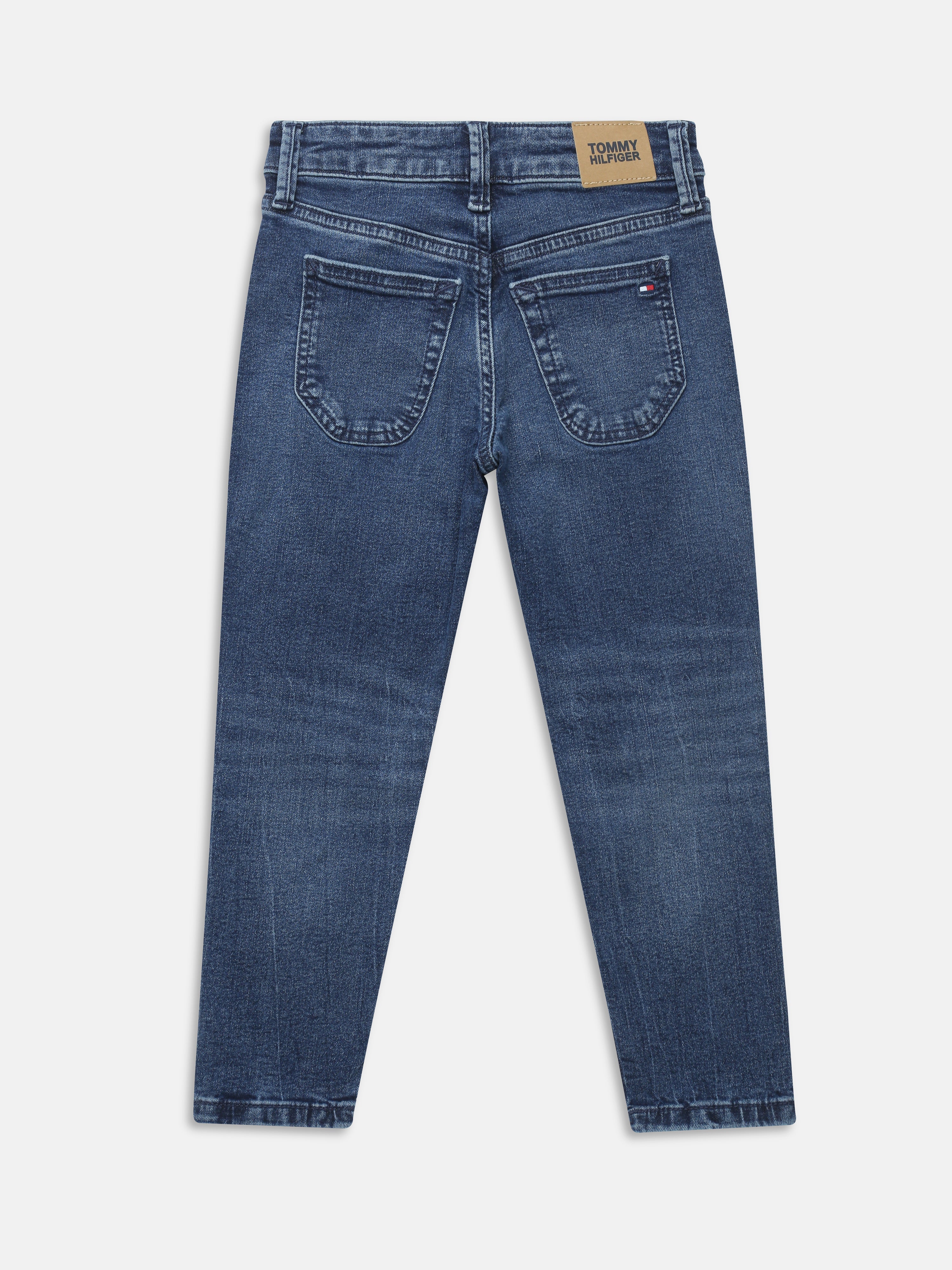 Boys Blue Straight Fit Mid Rise Jeans