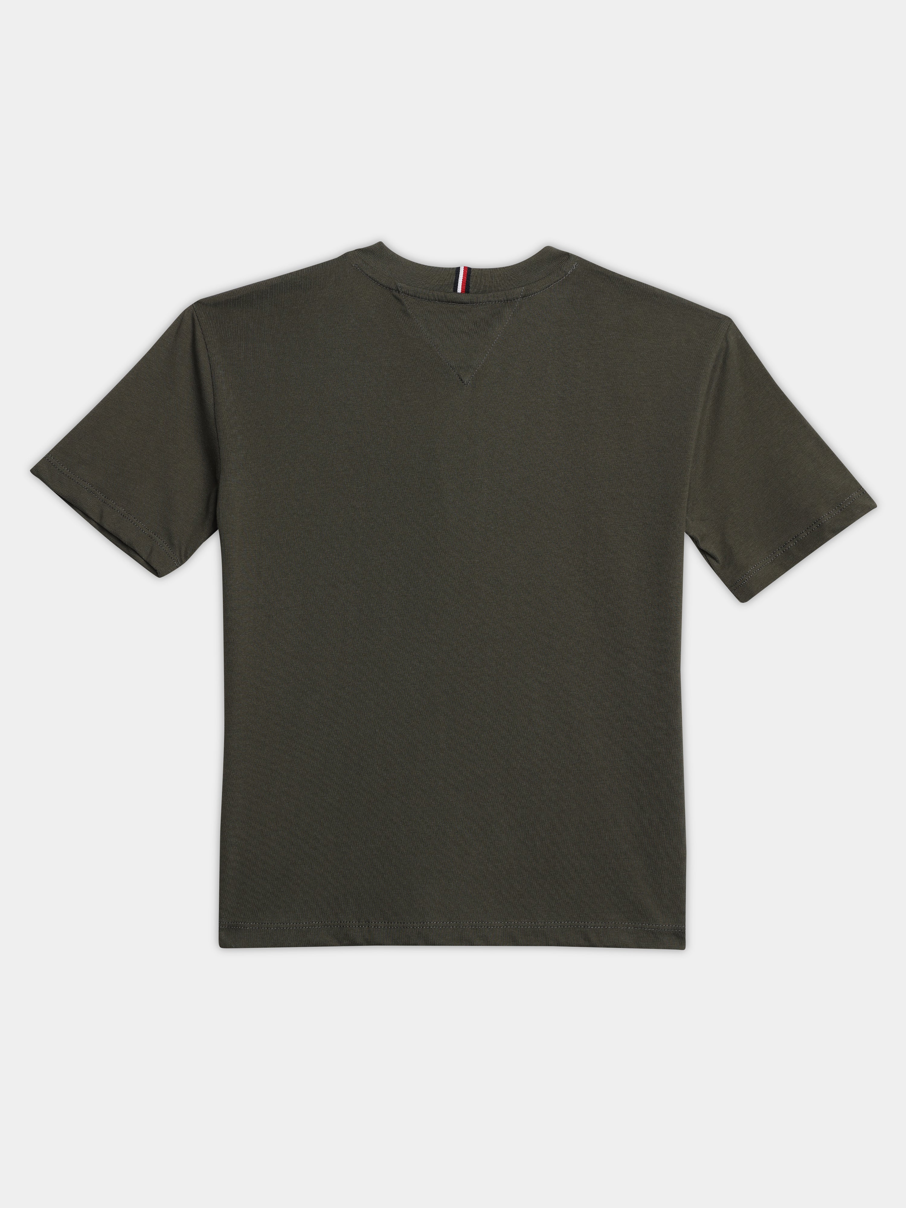 Girls Olive Logo Regenerative Cotton Casual Knit Top