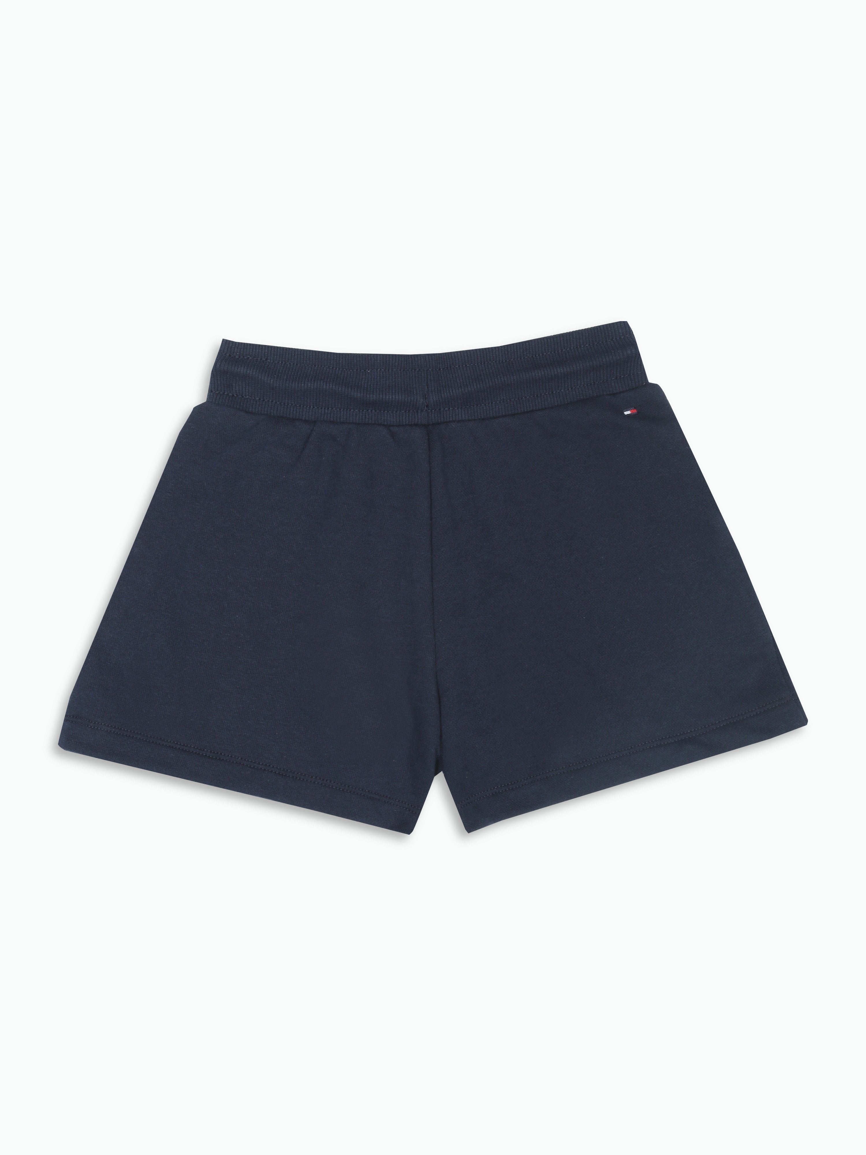 Girls Navy Logo Cotton Blend Casual Knit Bottom
