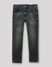 Boys Black Stretch Denim Regular Fit Jeans