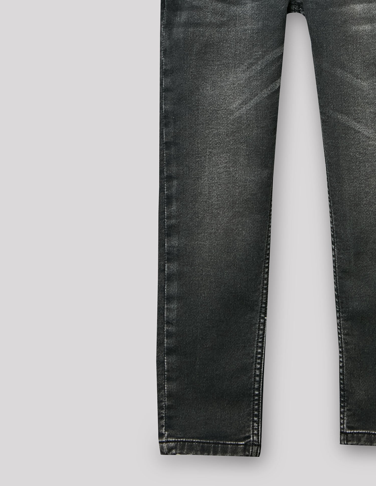Boys Black Stretch Denim Regular Fit Jeans