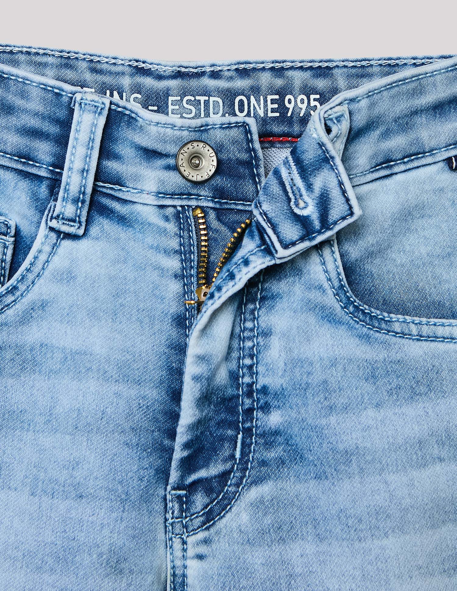 Boys Stone Cotton Regular Fit Casual Jeans