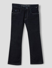 Boys Raw Denim Straight Fit Stretch Jeans
