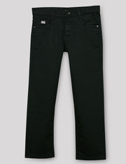 Boys Black Cotton Blend Core Straight Fit Jeans