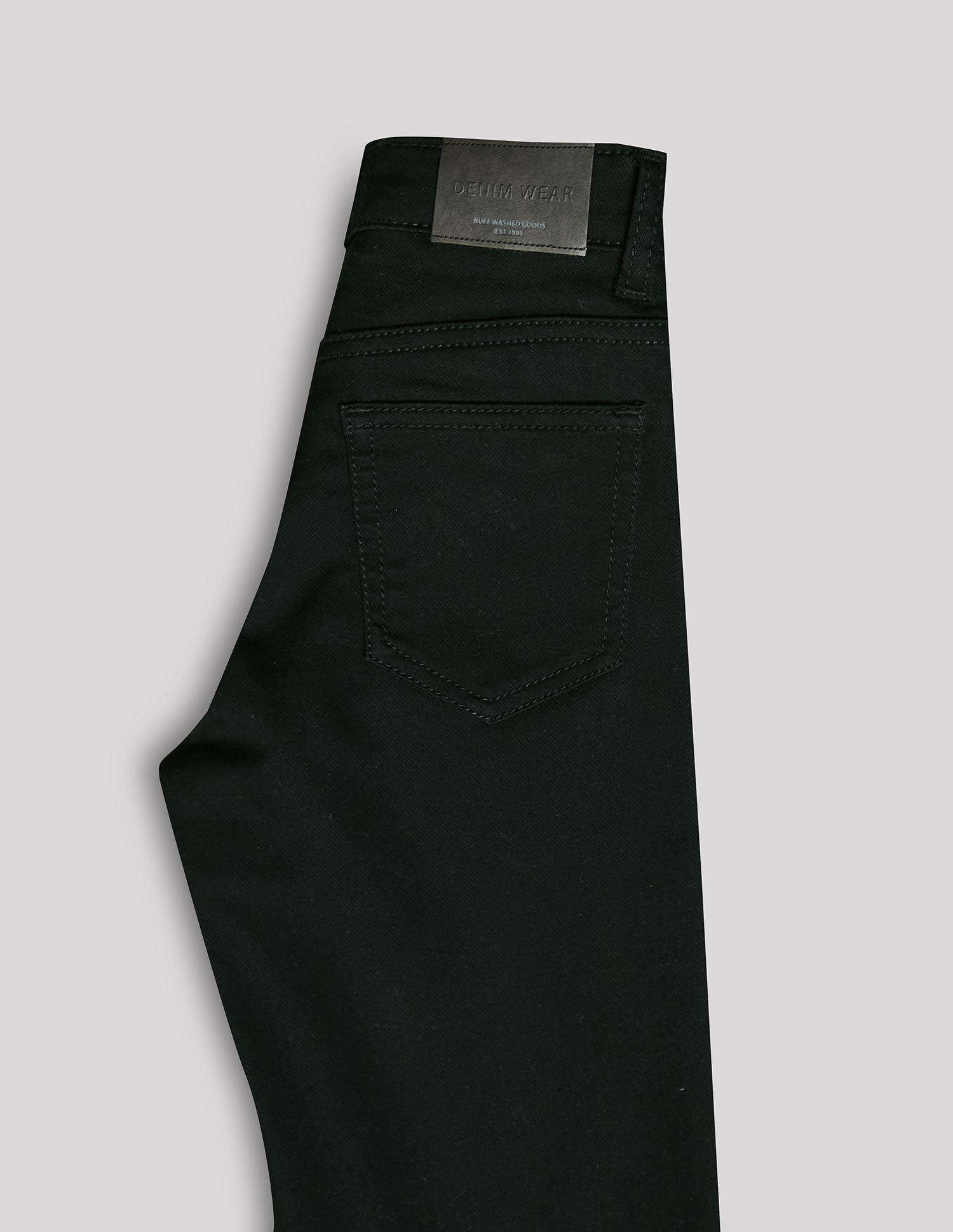 Boys Black Cotton Blend Core Straight Fit Jeans