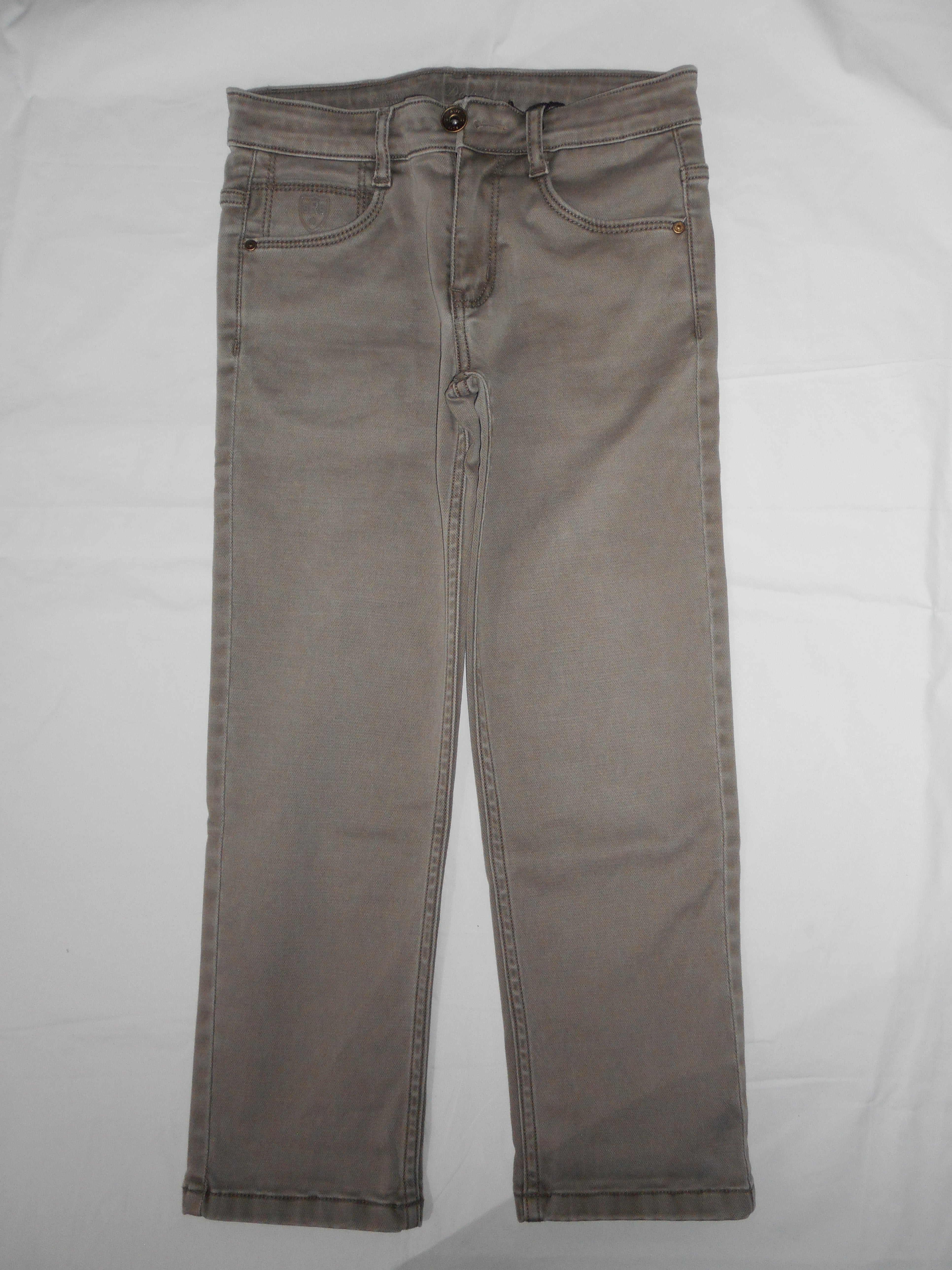 Boys Fawn Stretch Straight Fit Fashion Jeans