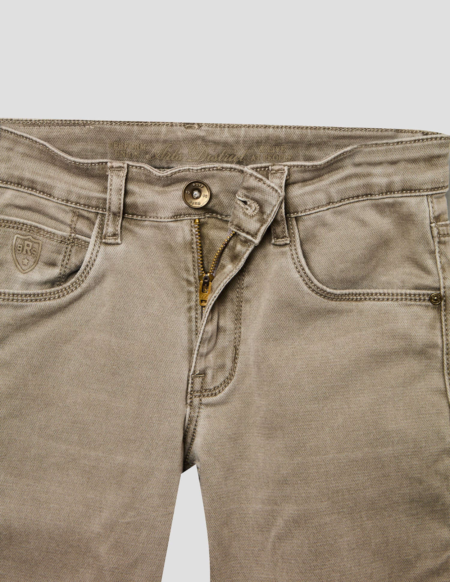 Boys Fawn Stretch Straight Fit Fashion Jeans