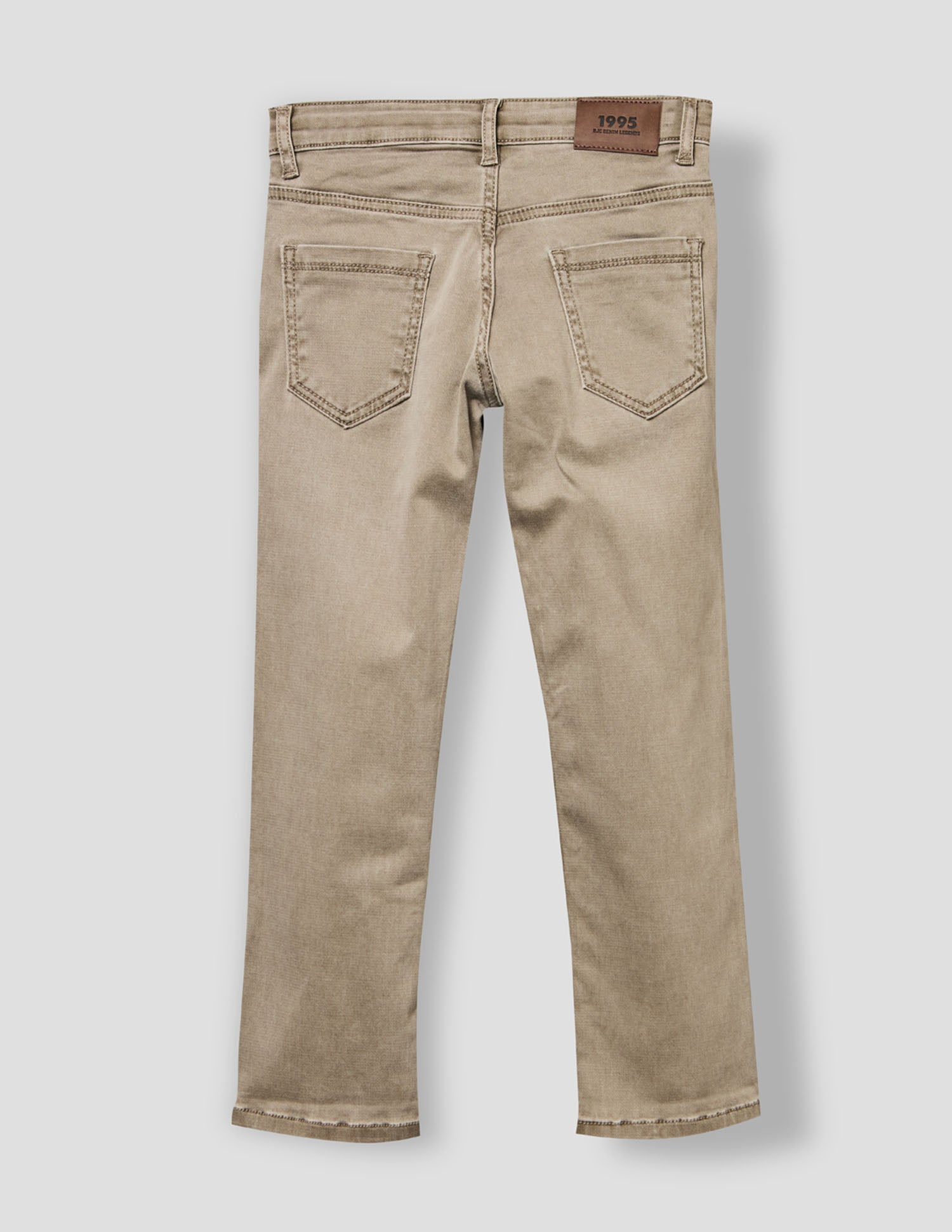 Boys Fawn Stretch Straight Fit Fashion Jeans