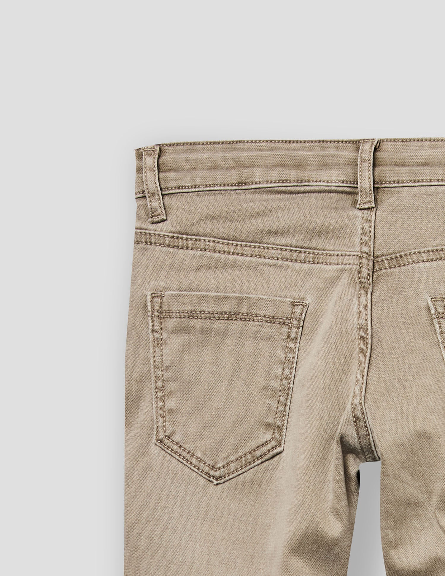 Boys Fawn Stretch Straight Fit Fashion Jeans