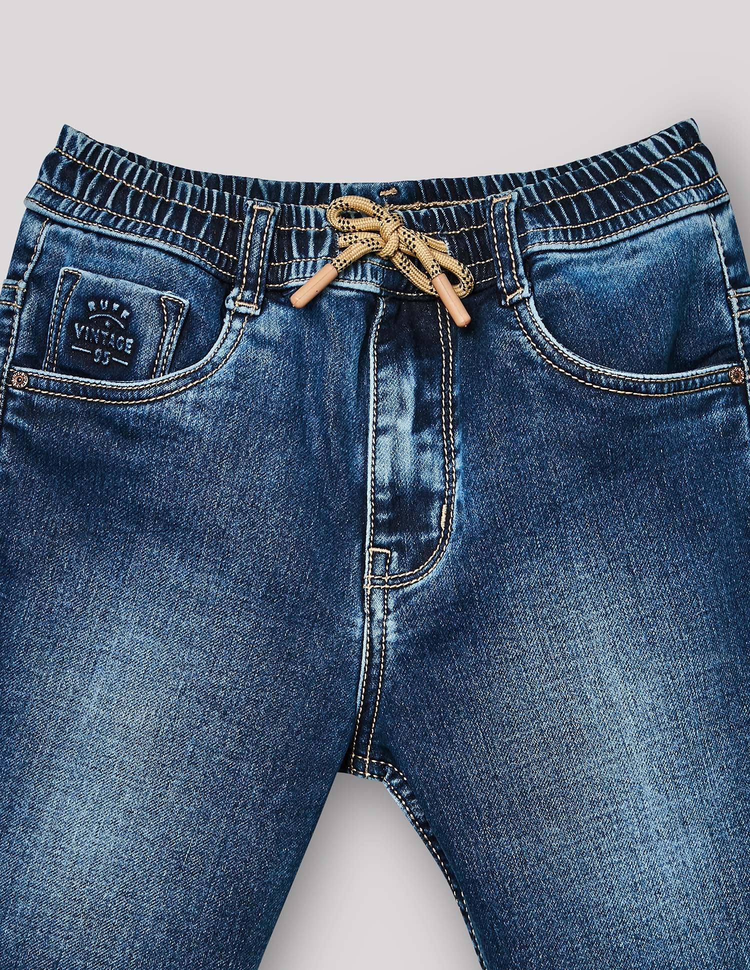 Boys Denim-X Cotton Denim Bermuda Shorts