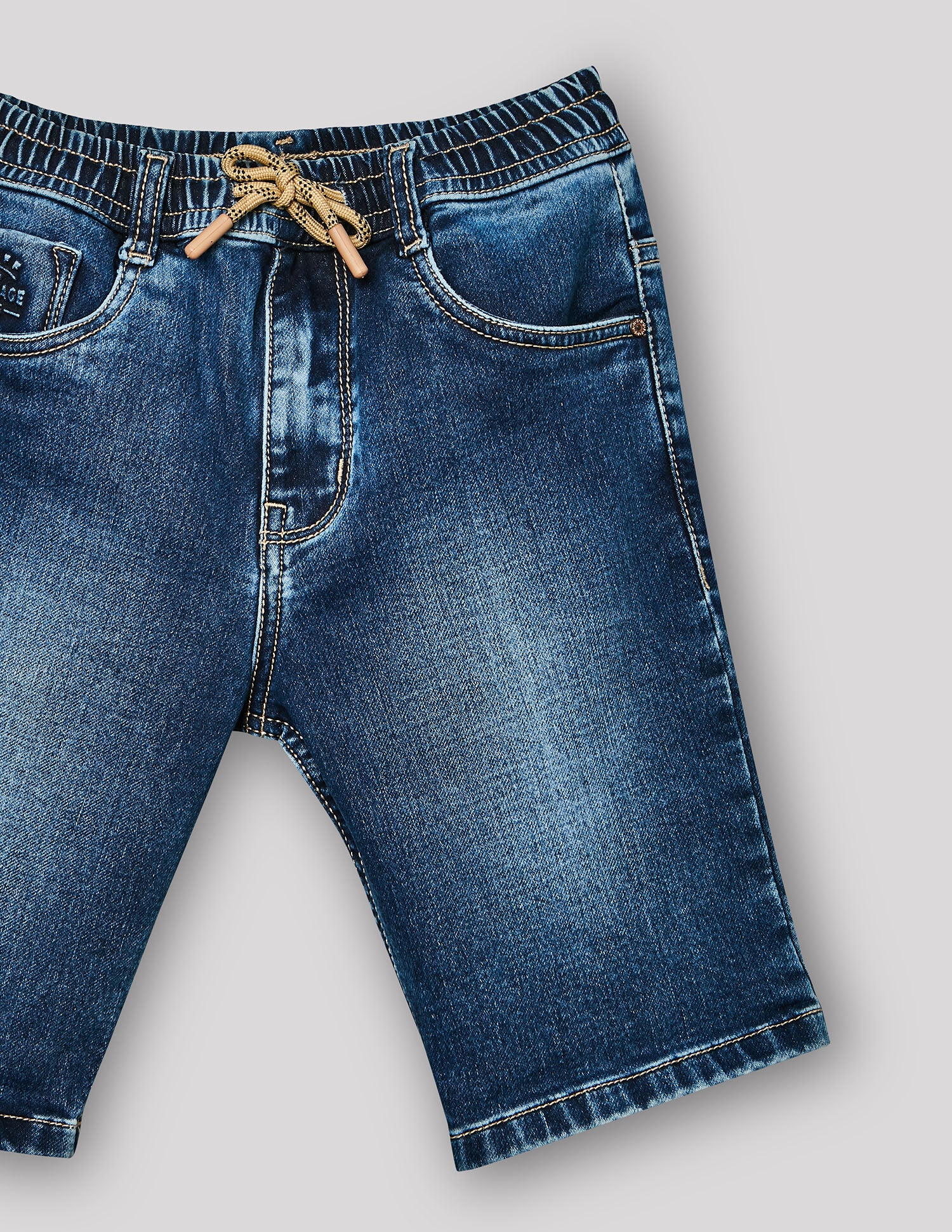 Boys Denim-X Cotton Denim Bermuda Shorts