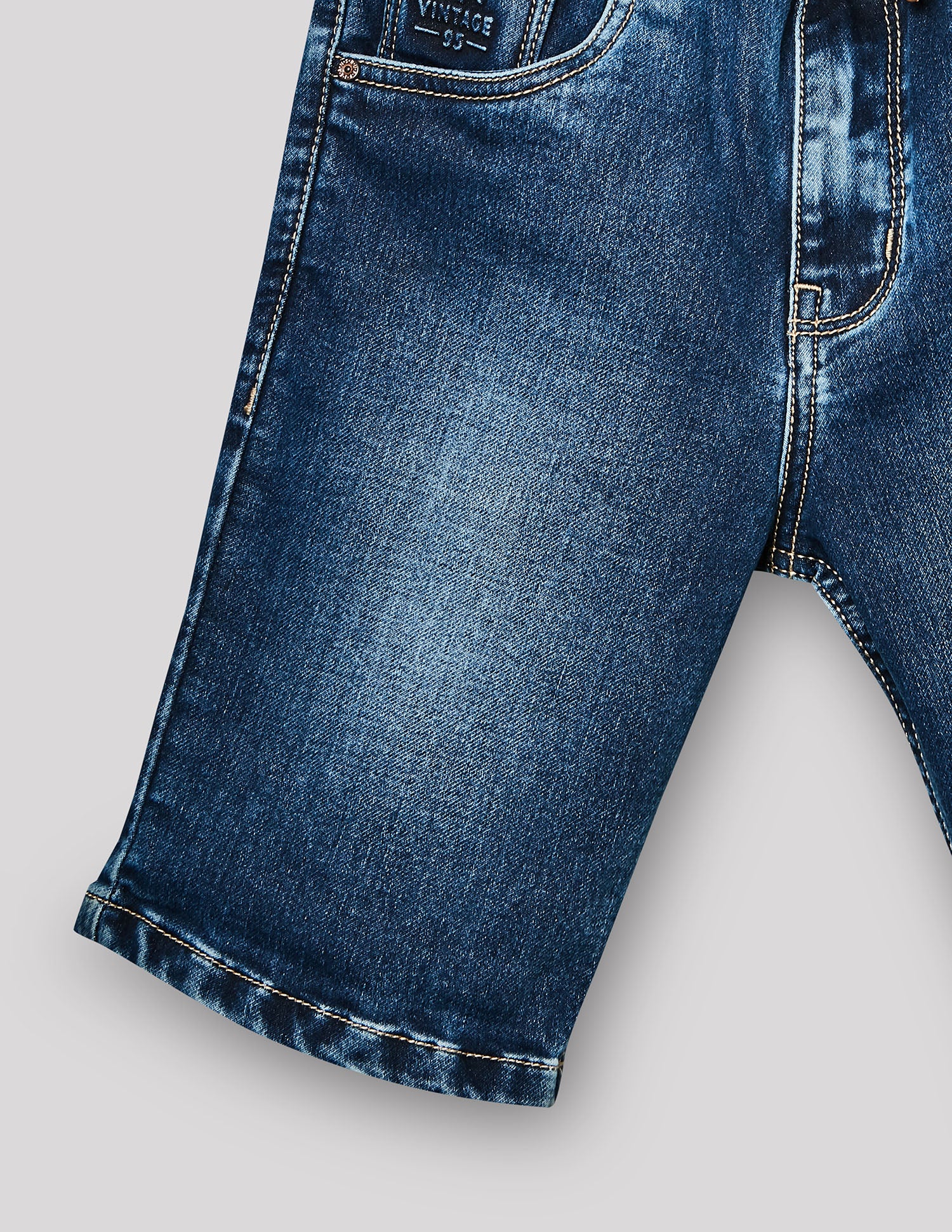 Boys Denim-X Cotton Denim Bermuda Shorts
