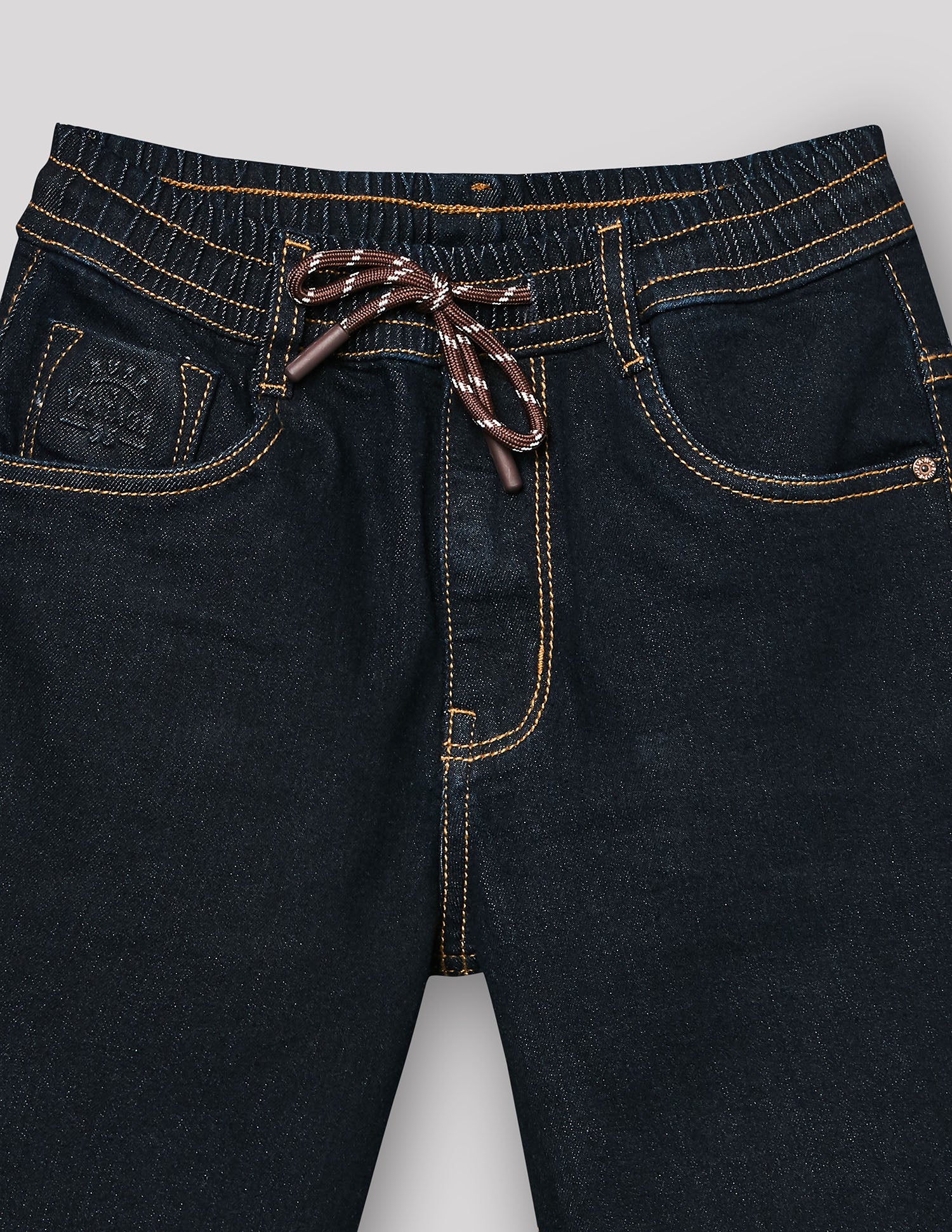 Boys Raw Denim Stretch Bermuda Shorts