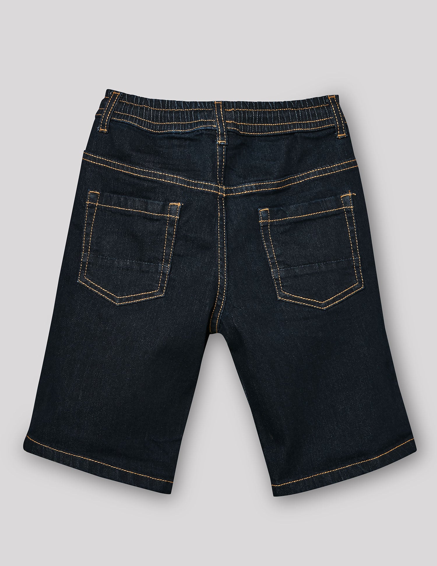 Boys Raw Denim Stretch Bermuda Shorts