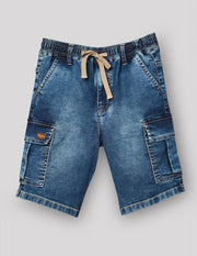 Boys Mud Stretch Denim Bermuda Shorts